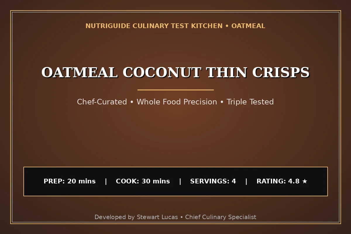 Oatmeal Coconut Thin Crisps