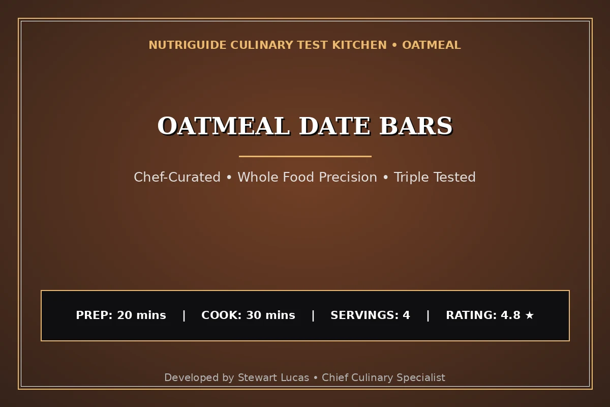 Oatmeal Date Bars