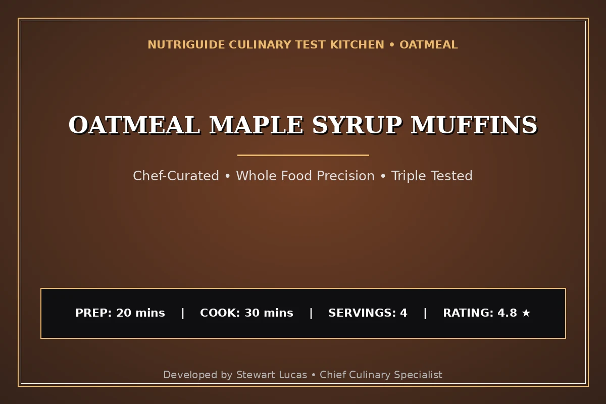 Oatmeal Maple Syrup Muffins