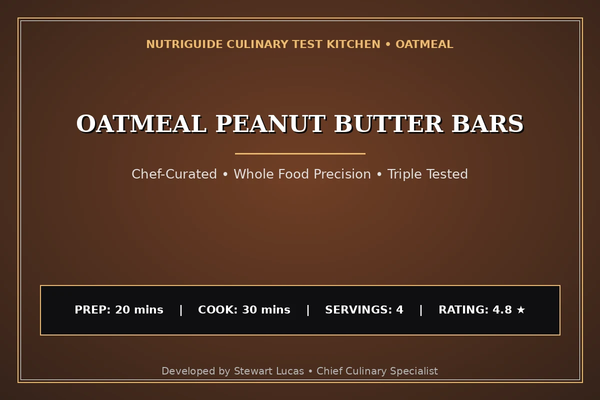 Oatmeal Peanut Butter Bars