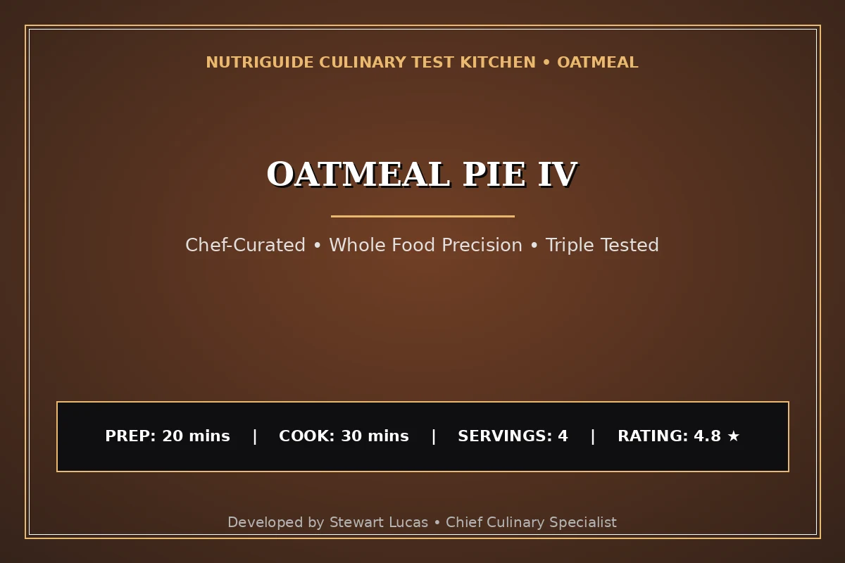 Oatmeal Pie Iv