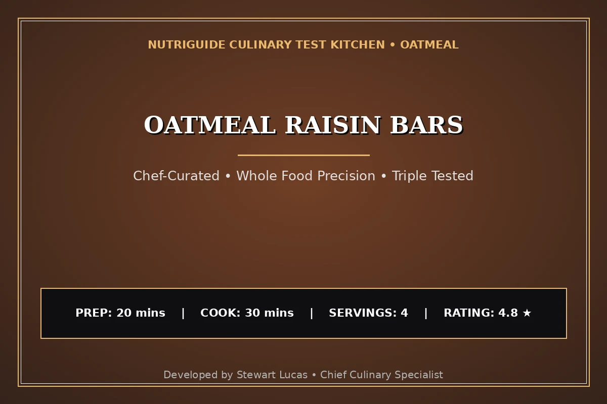 Oatmeal Raisin Bars