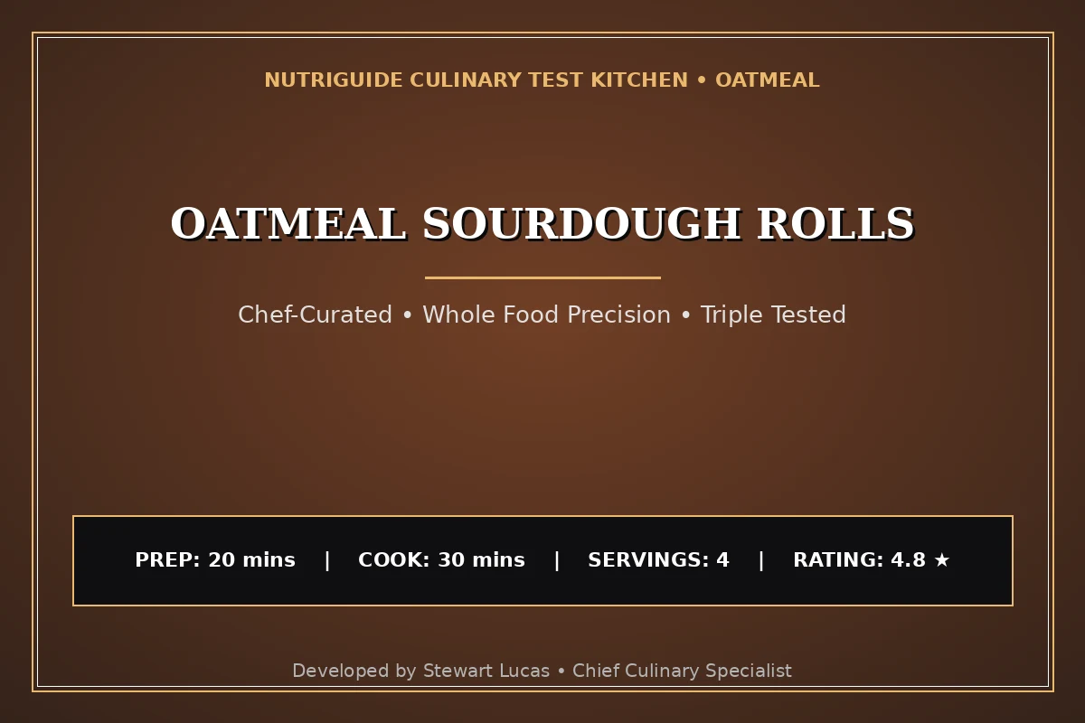 Oatmeal Sourdough Rolls