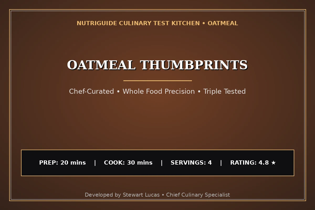 Oatmeal Thumbprints