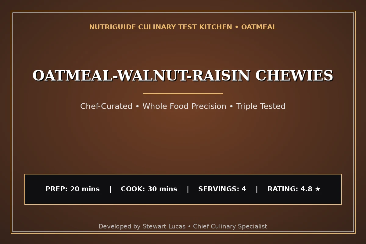 Oatmeal-Walnut-Raisin Chewies