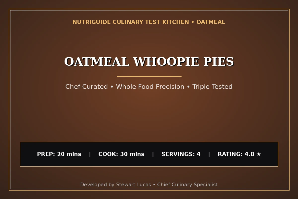 Oatmeal Whoopie Pies