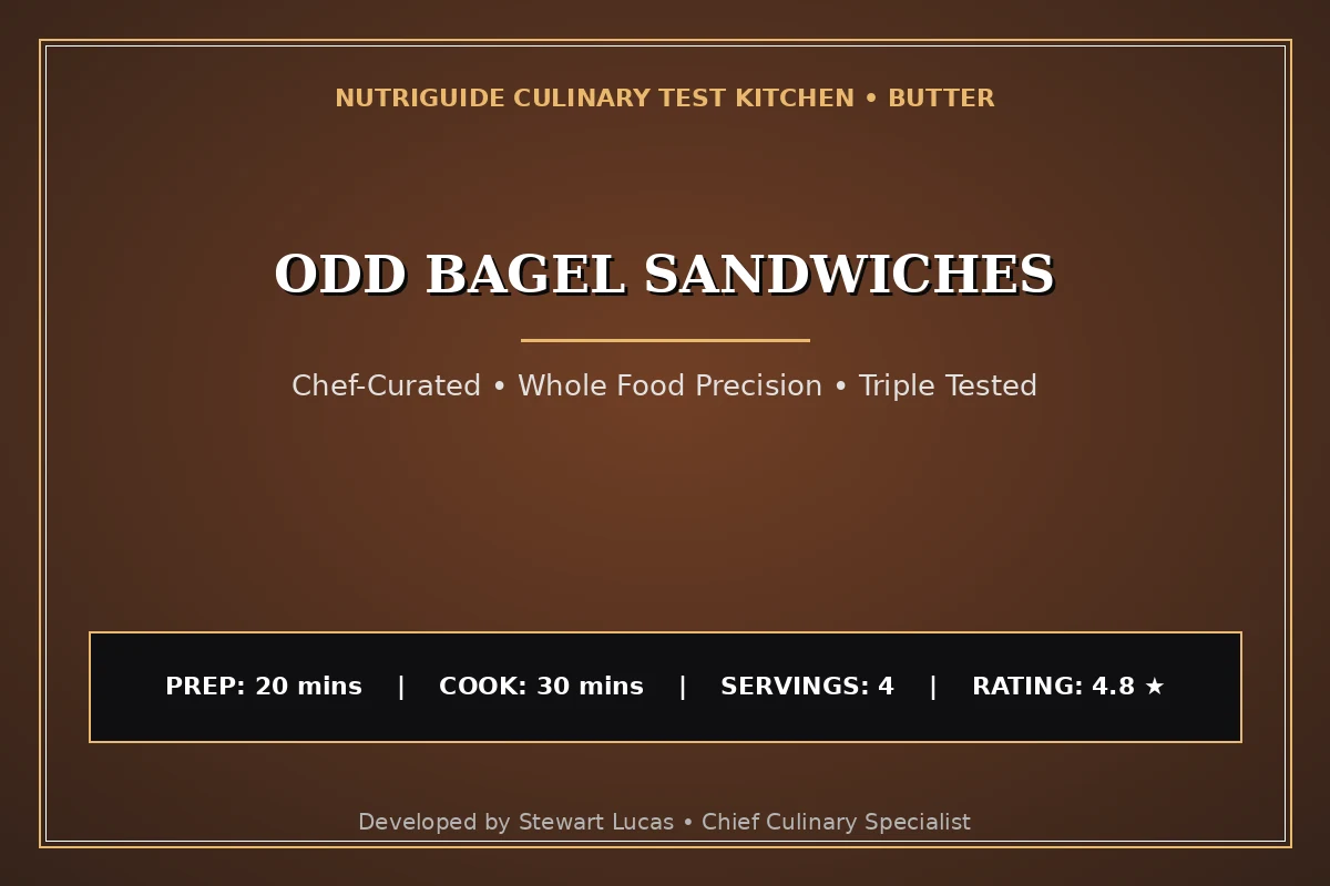 Odd Bagel Sandwiches