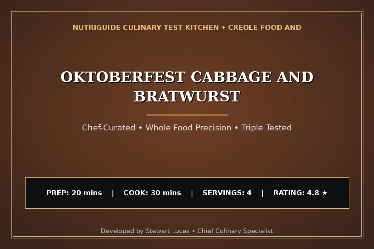 Oktoberfest Cabbage And Bratwurst