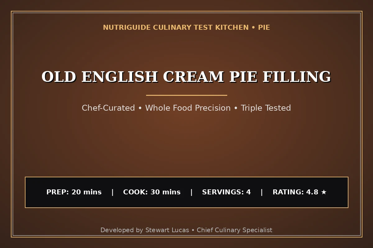 Old English Cream Pie Filling