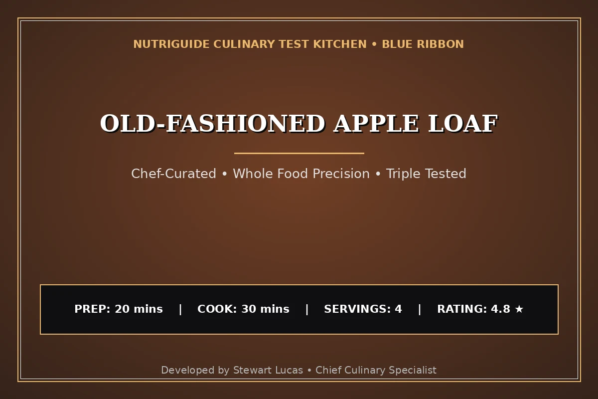 Old-Fashioned Apple Loaf