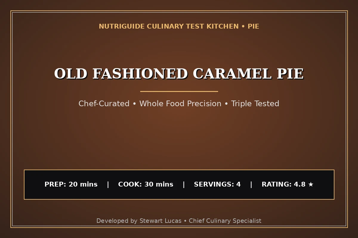 Old Fashioned Caramel Pie