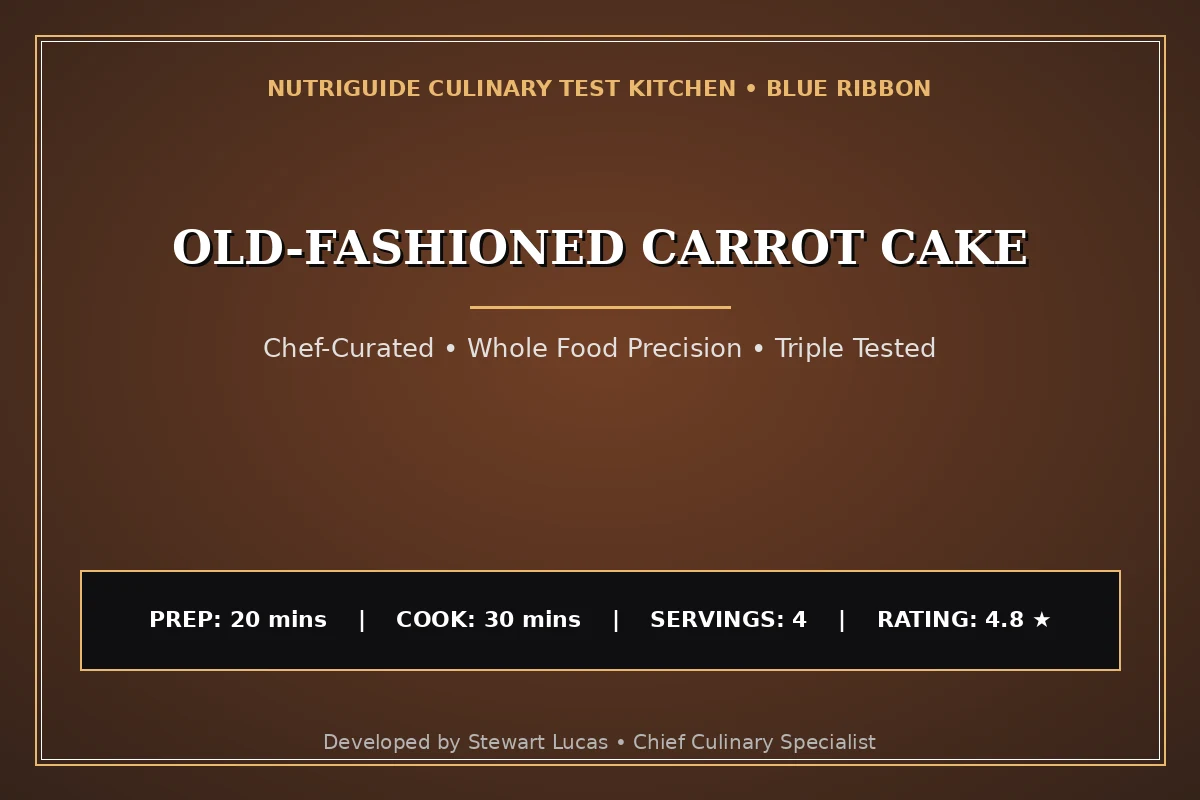 Old-Fashioned Carrot Cake