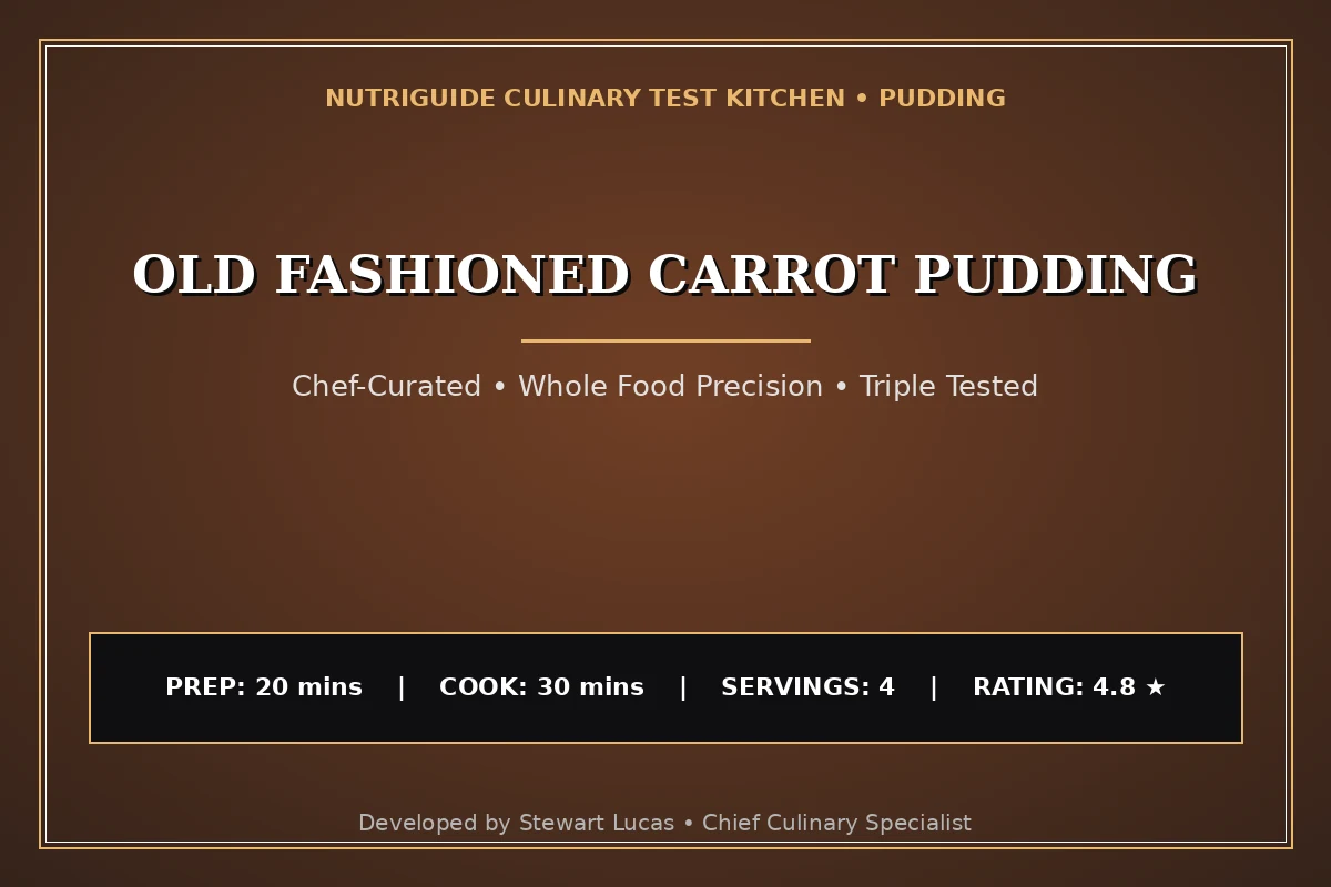 Old Fashioned Carrot Pudding