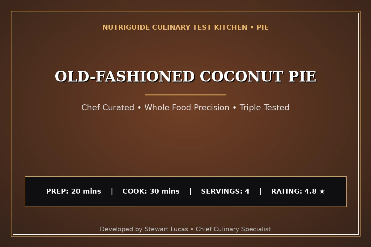 Old-Fashioned Coconut Pie