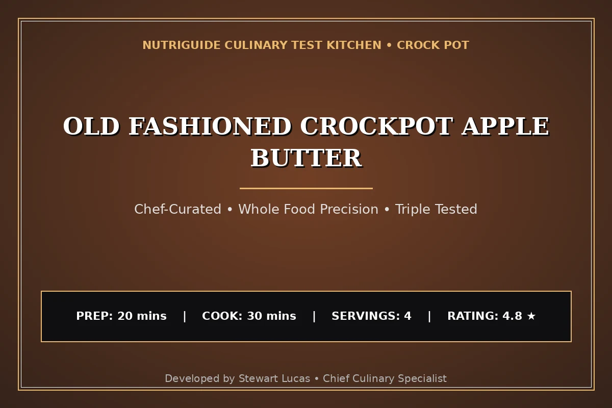 Old Fashioned Crockpot Apple Butter