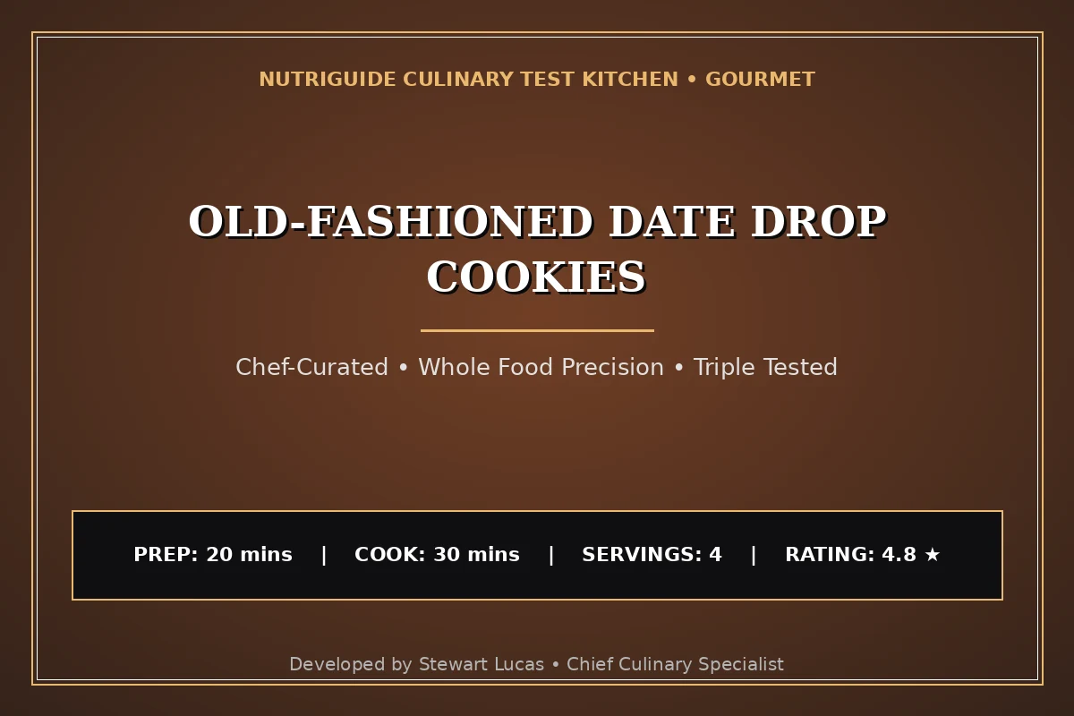 Old-Fashioned Date Drop Cookies