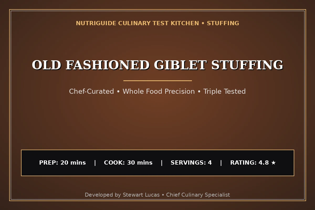 Old Fashioned Giblet Stuffing
