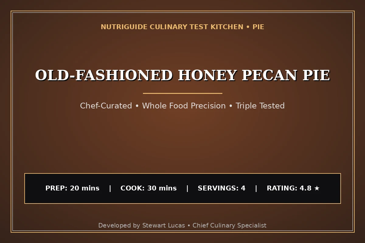 Old-Fashioned Honey Pecan Pie