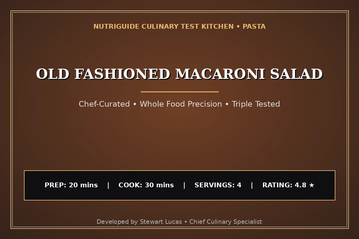 Old Fashioned Macaroni Salad