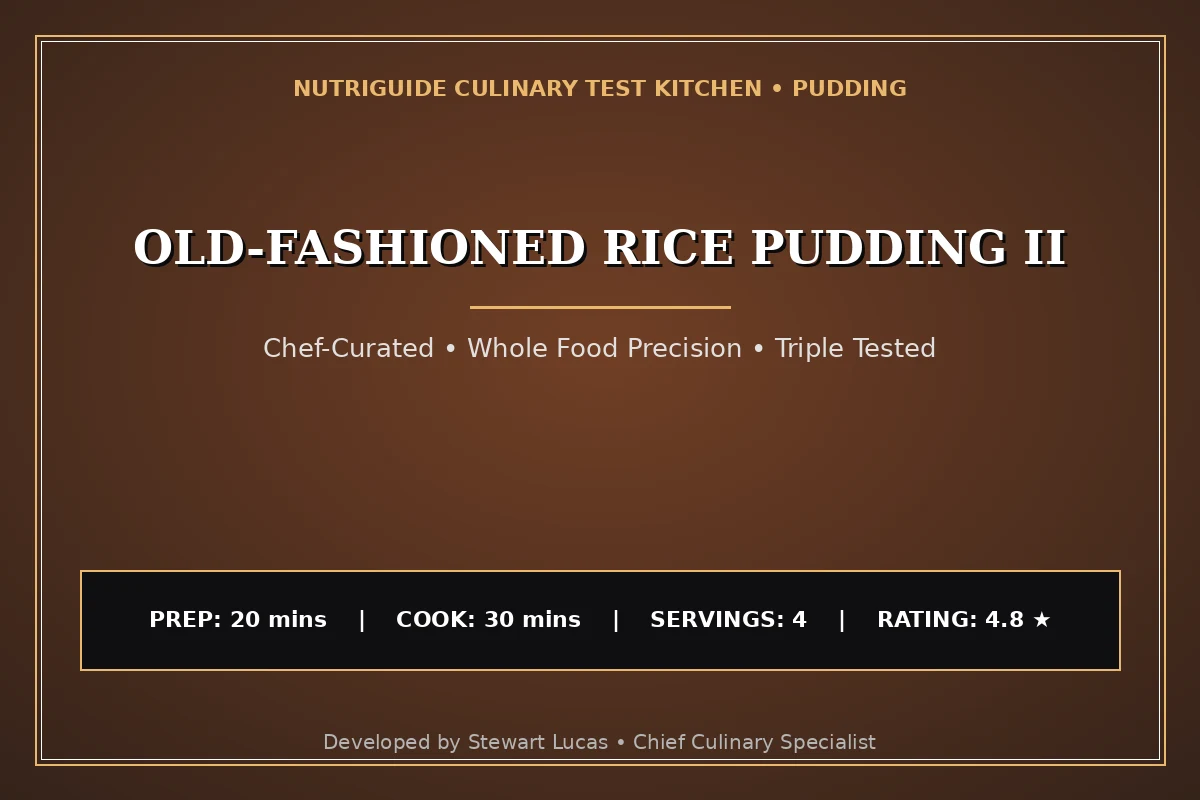Old-Fashioned Rice Pudding Ii