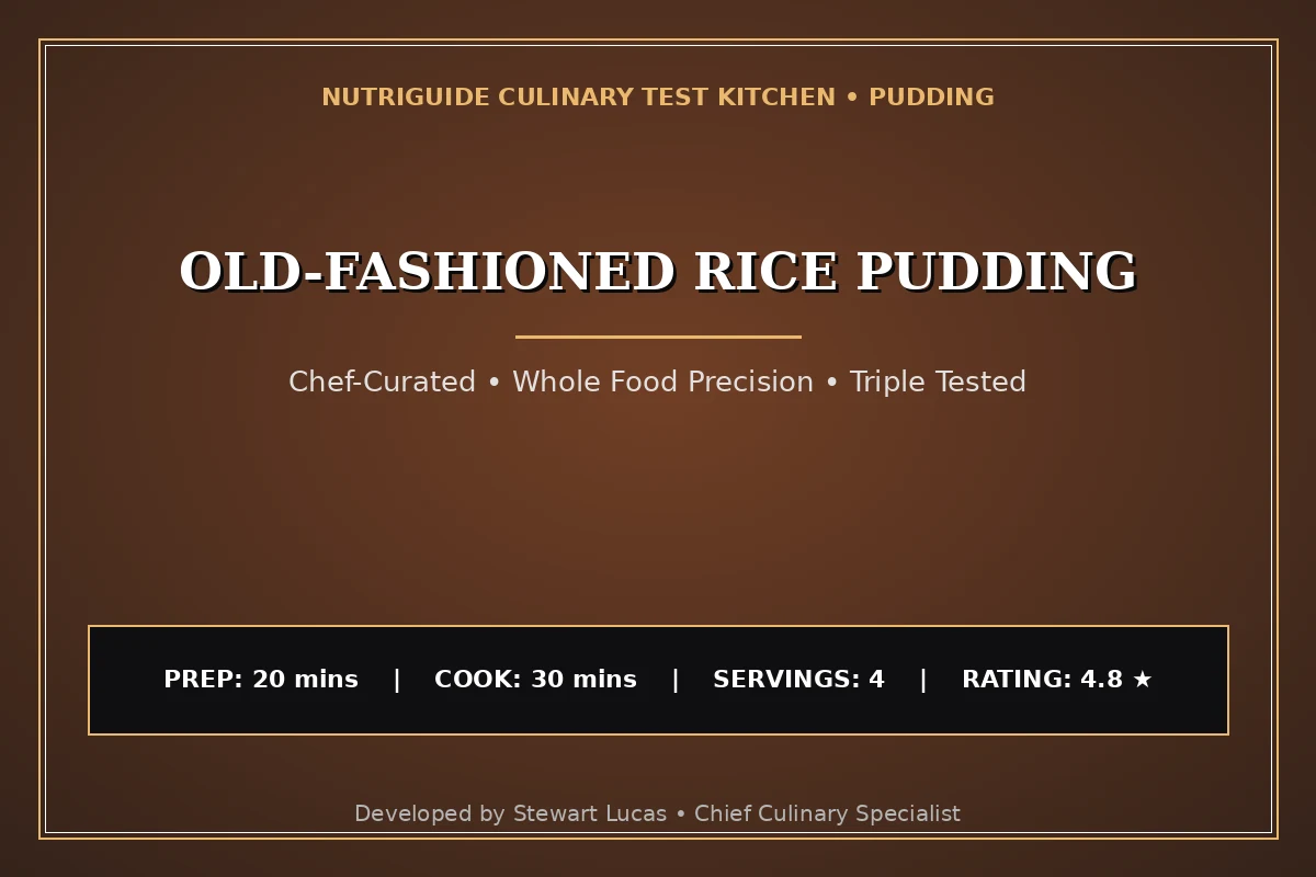 Old-Fashioned Rice Pudding