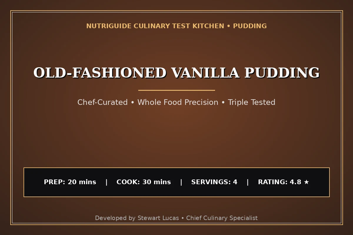 Old-Fashioned Vanilla Pudding