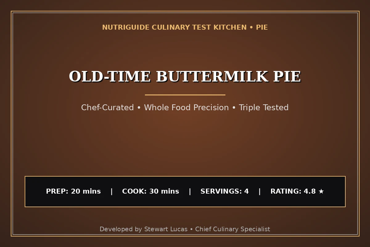 Old-Time Buttermilk Pie