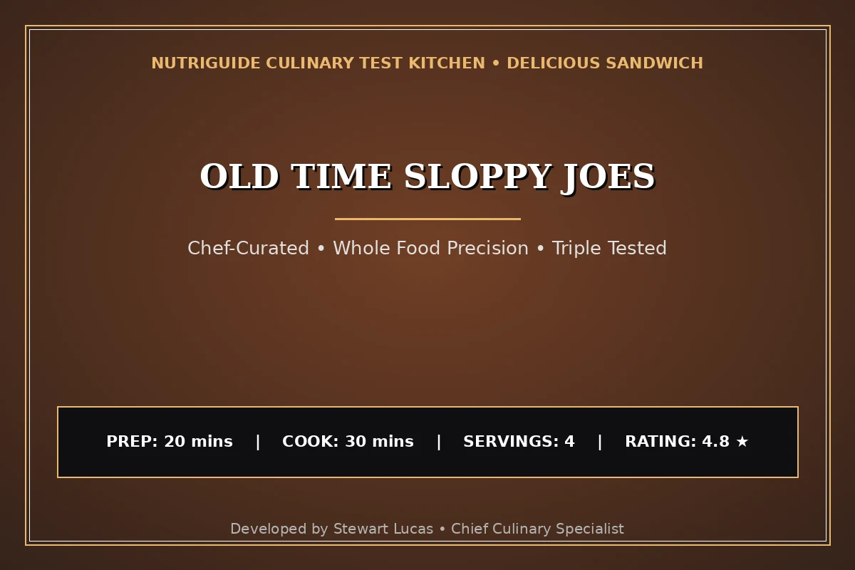 Old Time Sloppy Joes