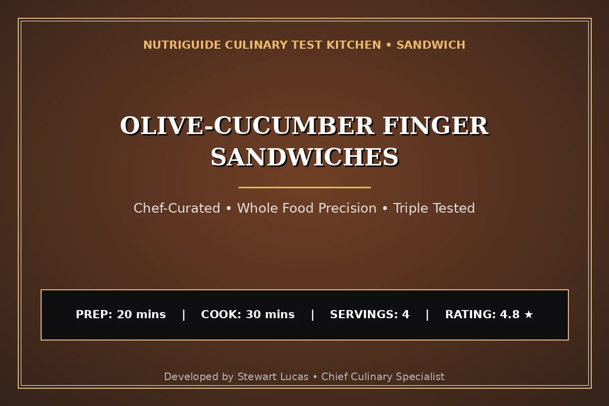Olive-Cucumber Finger Sandwiches
