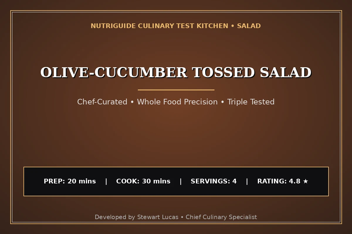 Olive-Cucumber Tossed Salad