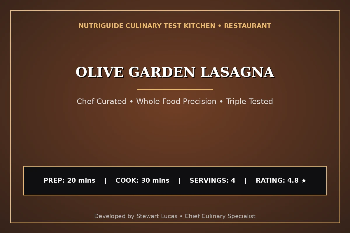 Olive Garden Lasagna