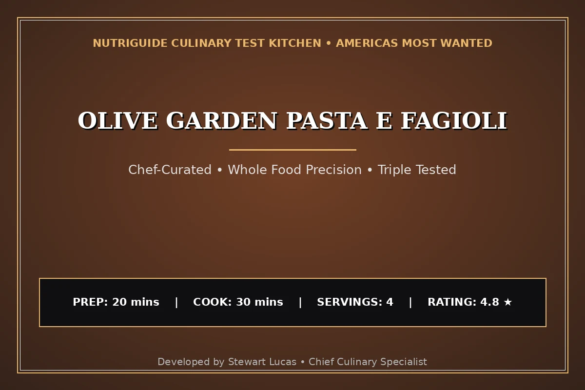 Olive Garden Pasta E Fagioli