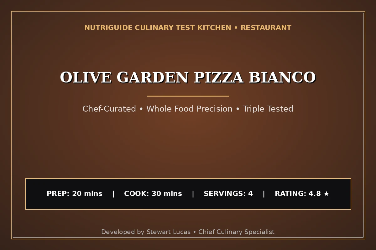 Olive Garden Pizza Bianco