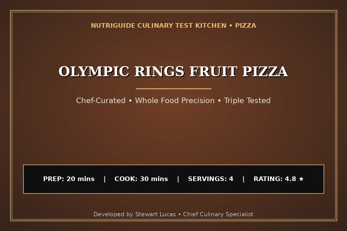 Olympic Rings Fruit Pizza