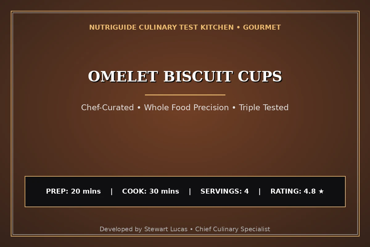 Omelet Biscuit Cups