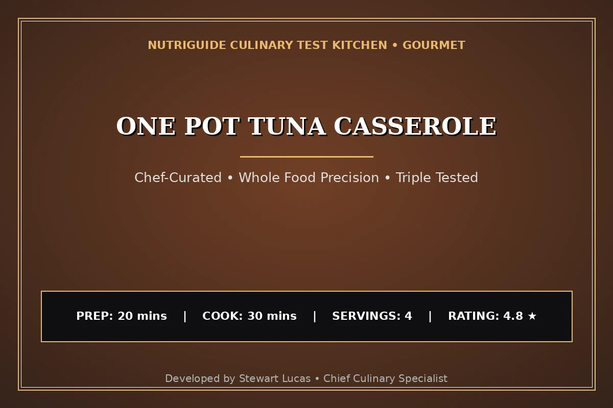One Pot Tuna Casserole