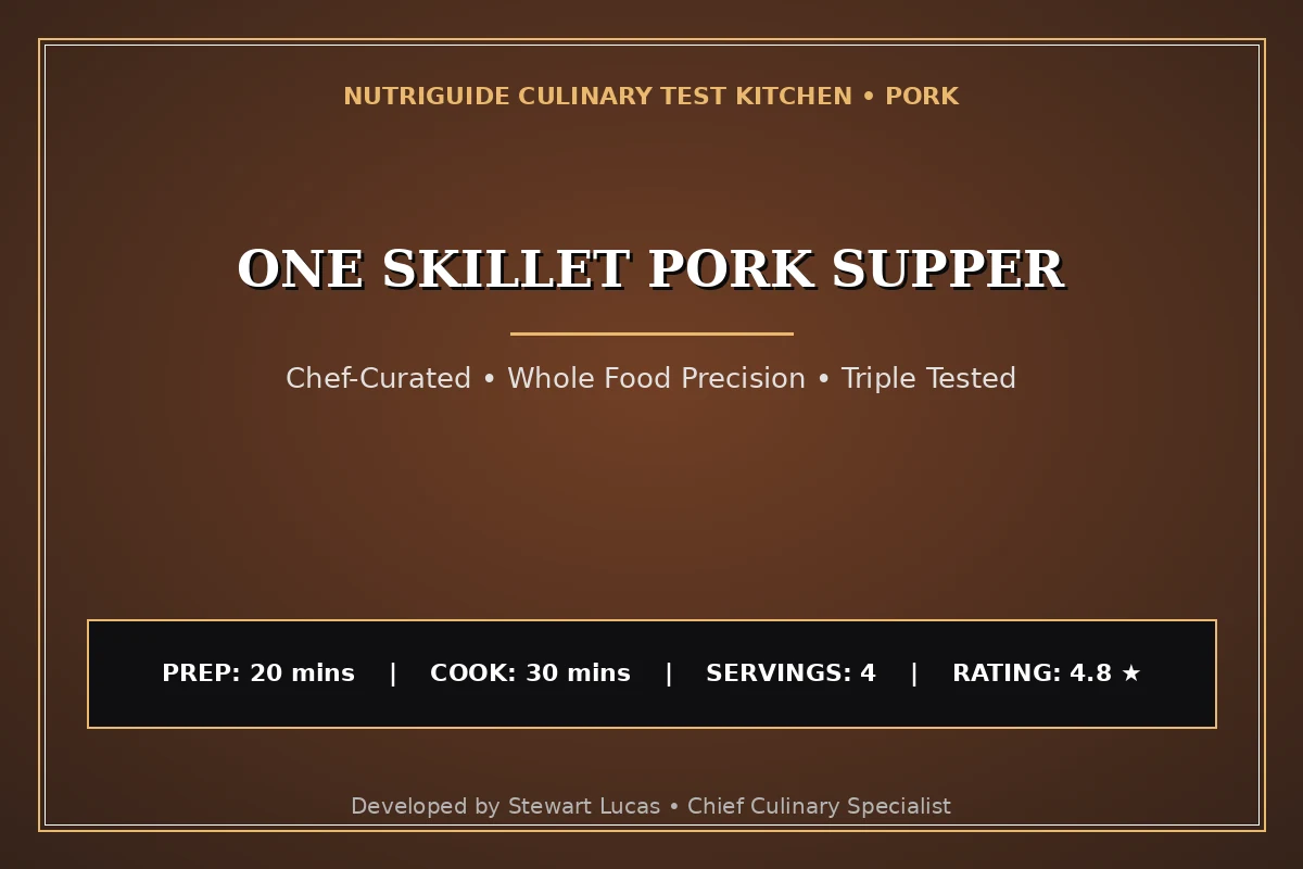 One Skillet Pork Supper