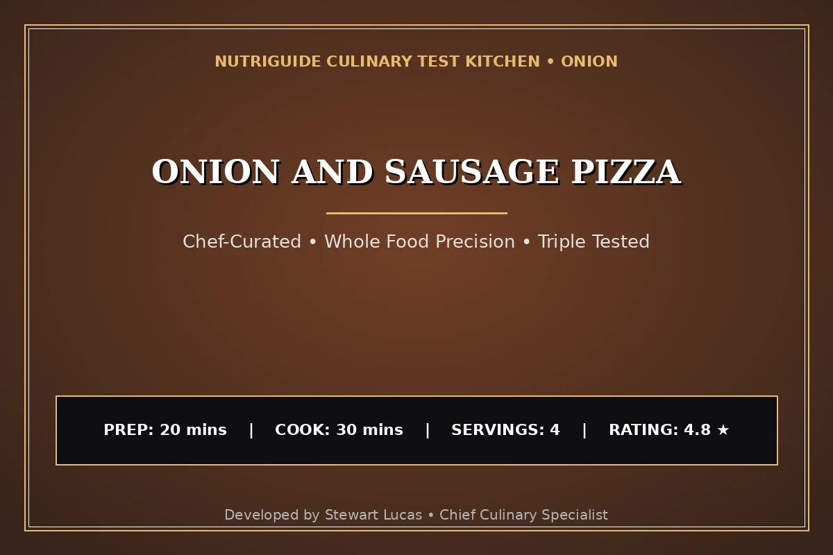 Onion And Sausage Pizza