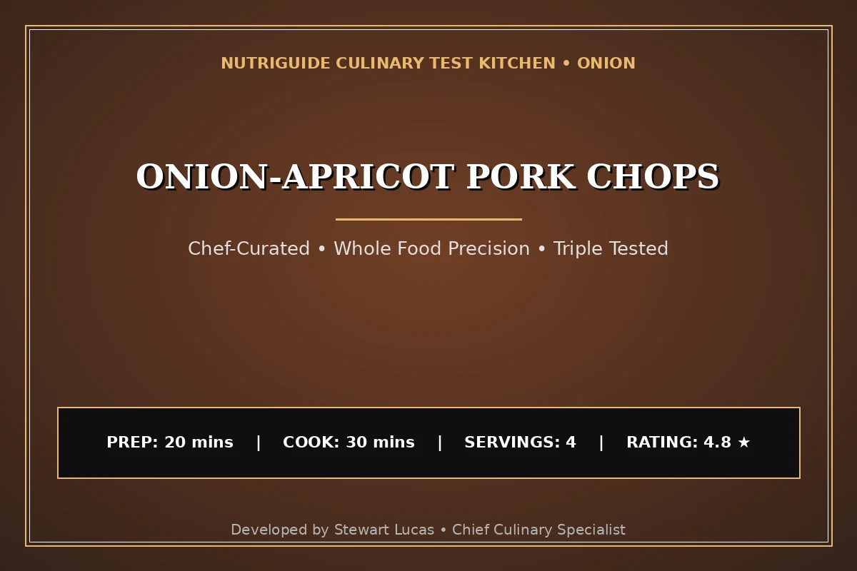 Onion-Apricot Pork Chops