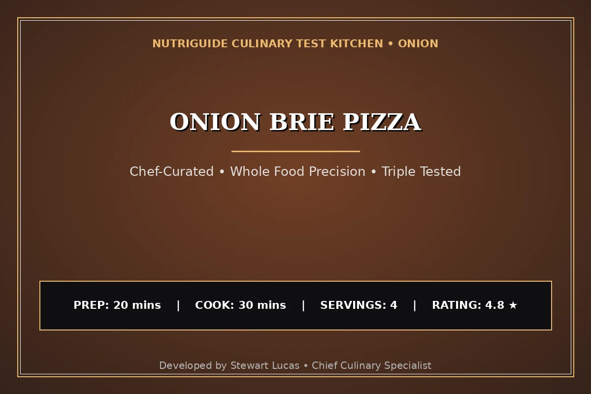 Onion Brie Pizza