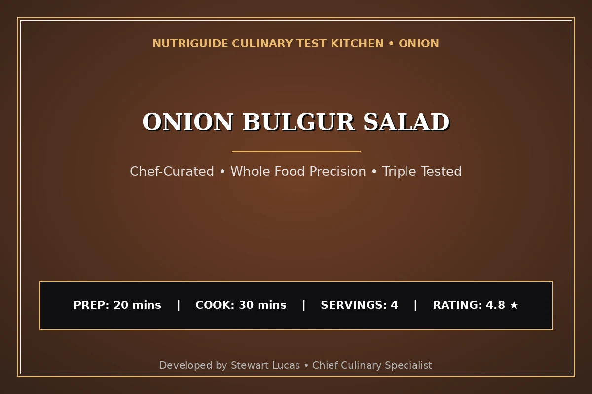 Onion Bulgur Salad