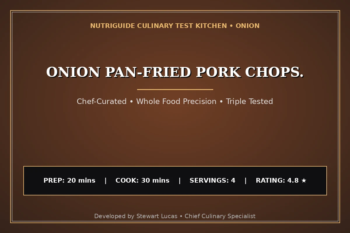 Onion Pan-Fried Pork Chops.