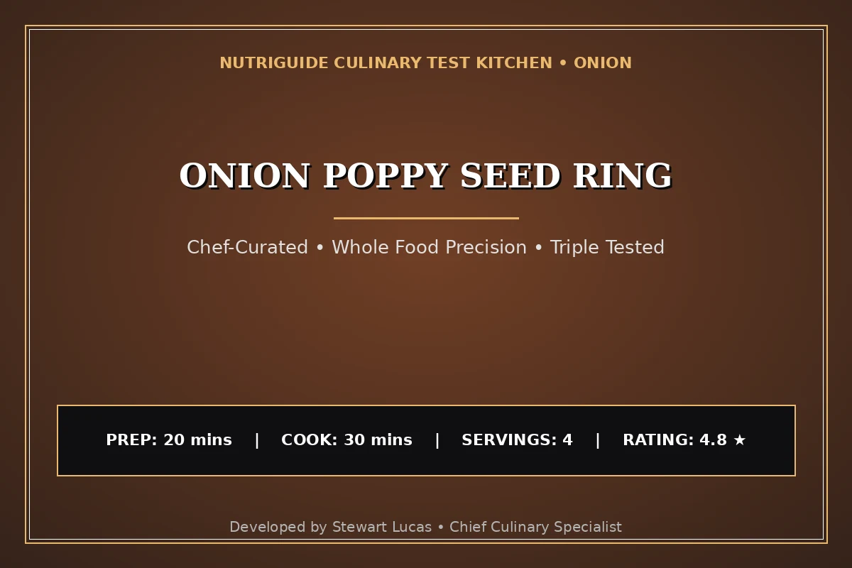 Onion Poppy Seed Ring