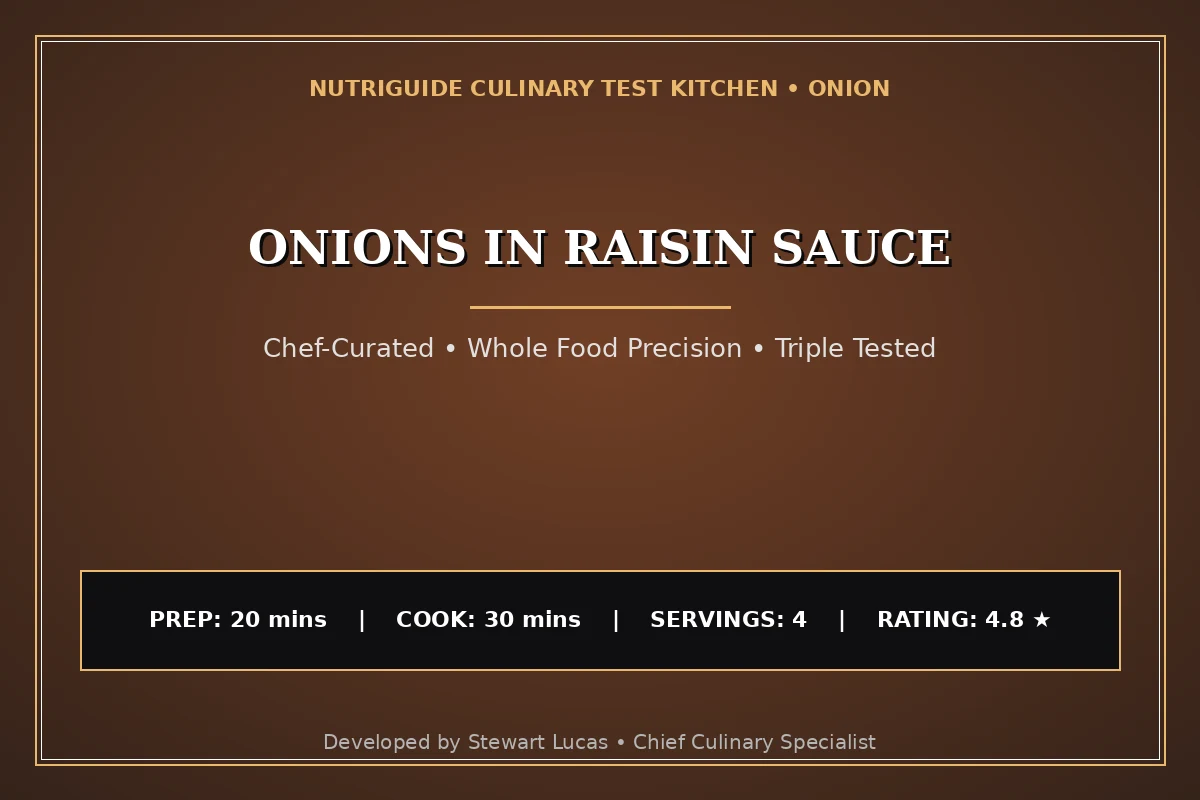 Onions In Raisin Sauce