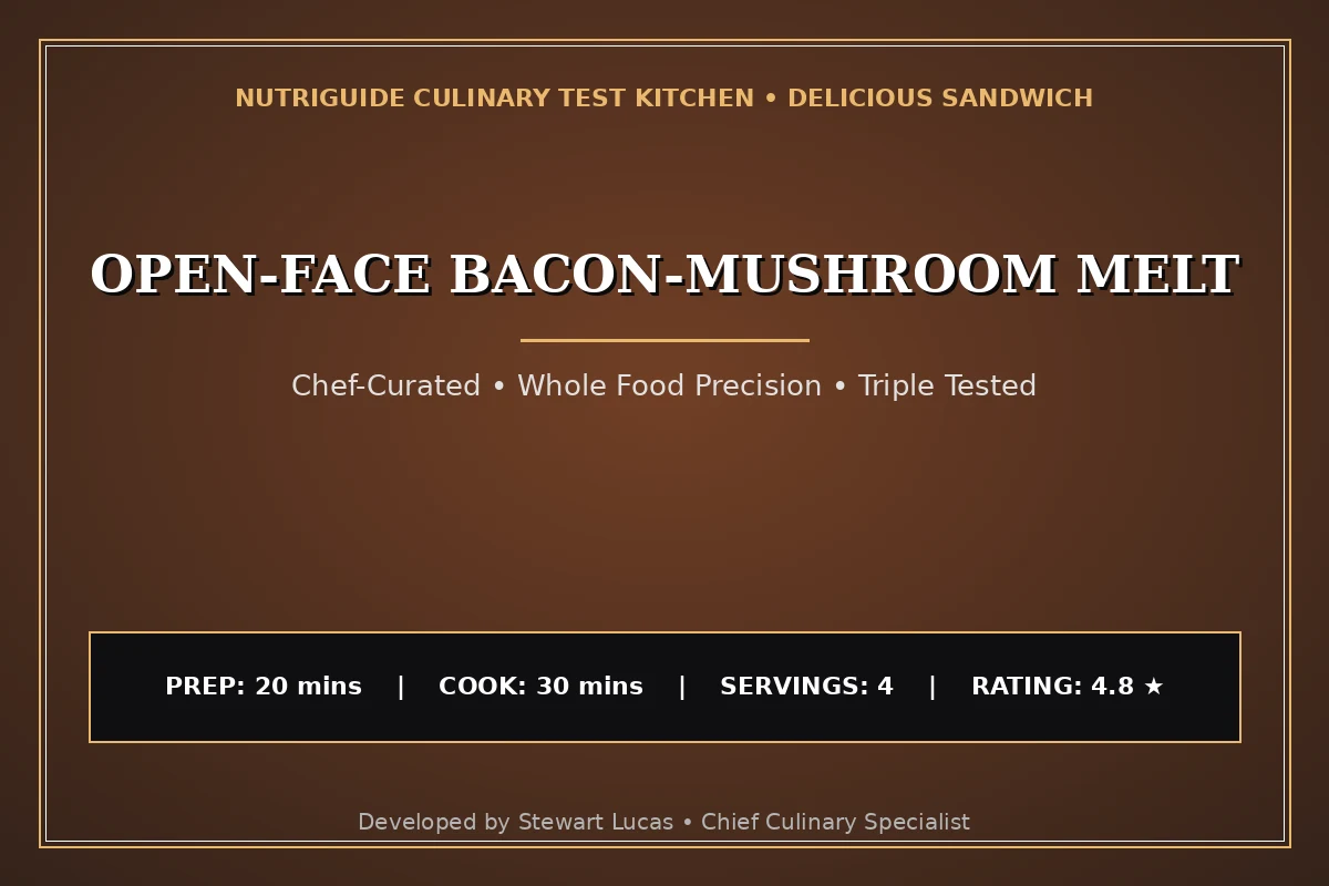 Open-Face Bacon-Mushroom Melt