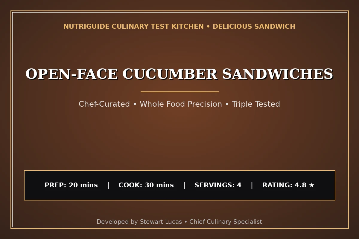 Open-Face Cucumber Sandwiches