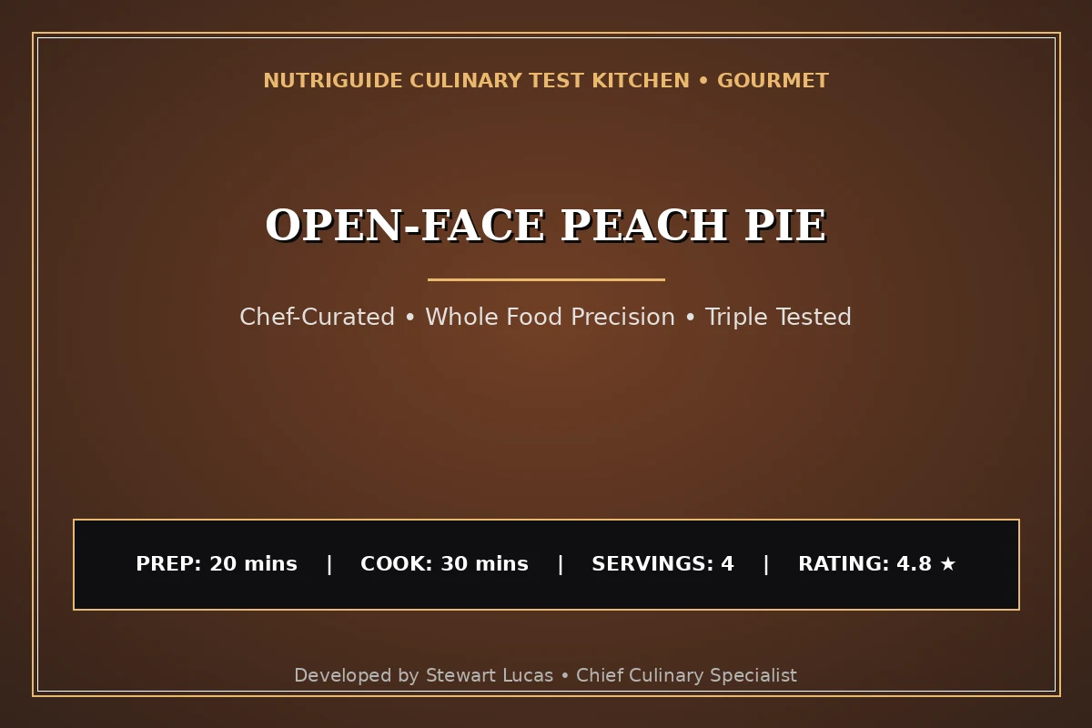 Open-Face Peach Pie