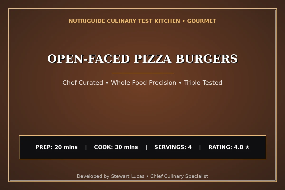 Open-Faced Pizza Burgers