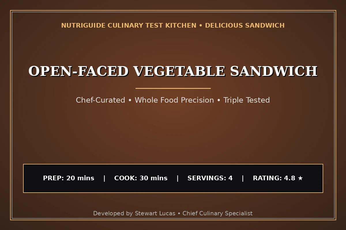 Open-Faced Vegetable Sandwich