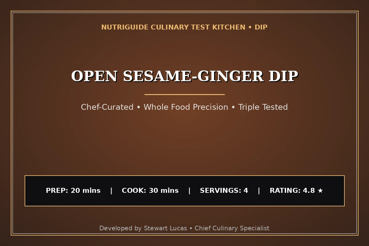 Open Sesame-Ginger Dip